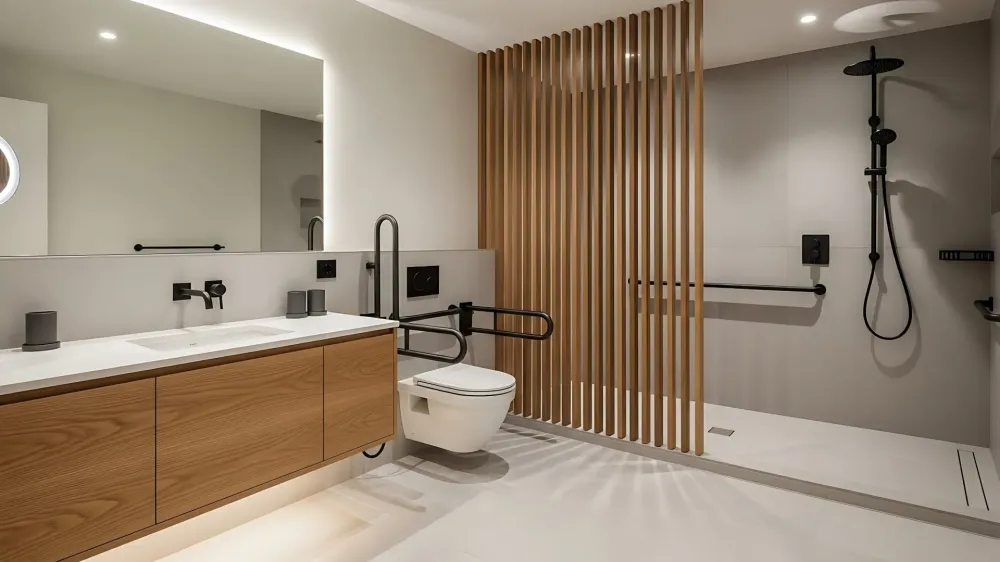 Salle de bain PMR à Coutras