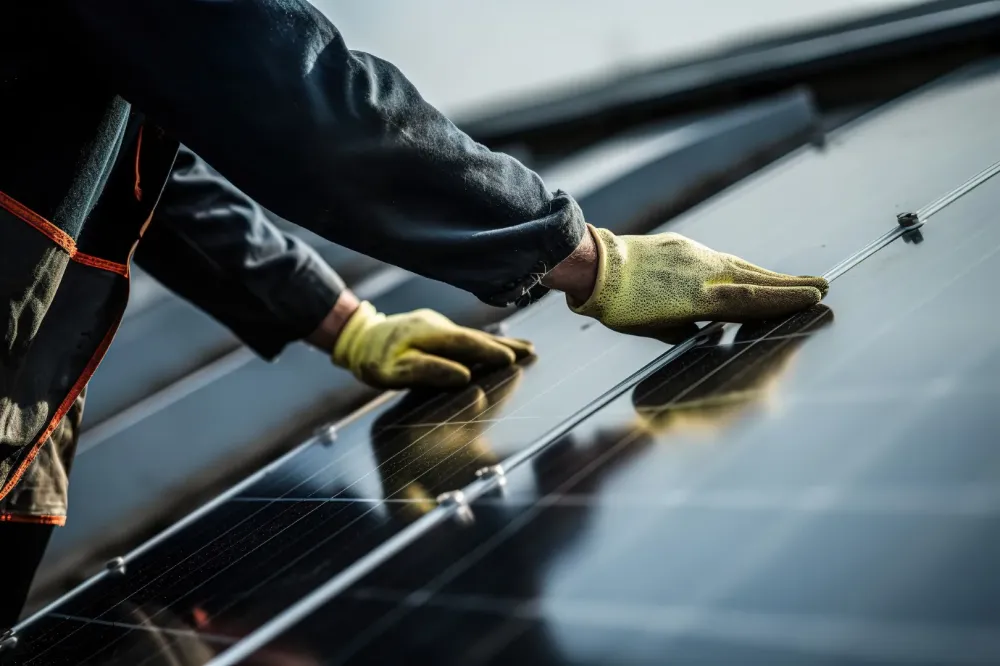 Panneau solaire thermique à Coutras